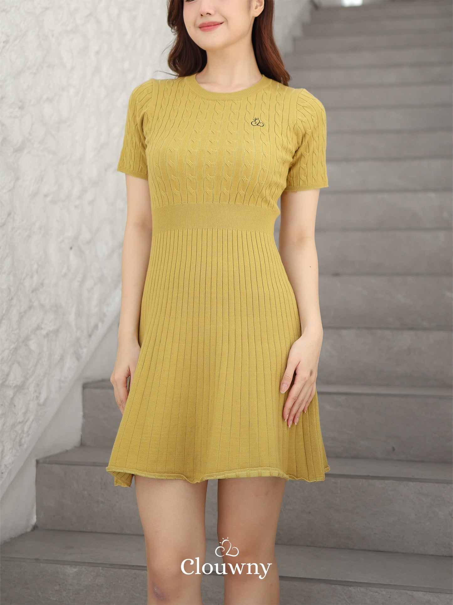 Kansa Knit Dress - Lime
