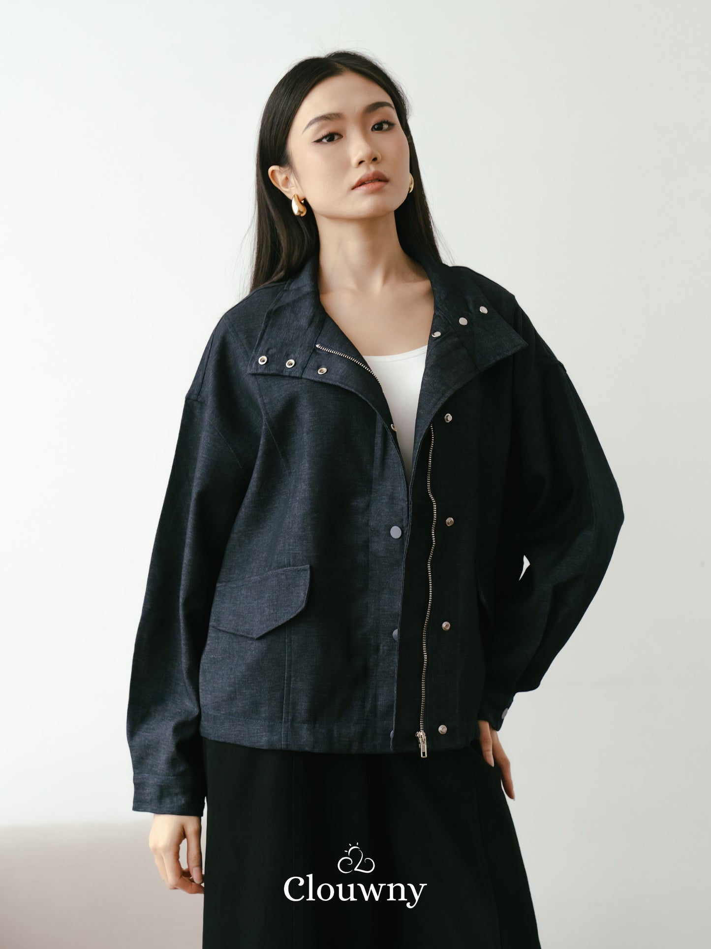 Aspen Zipper Jacket - Navy