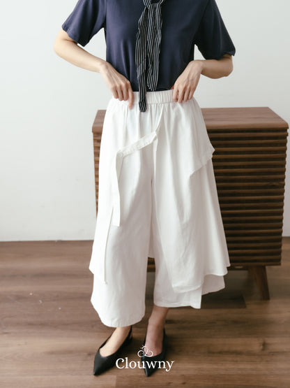 Avena Double Layer Pants - White