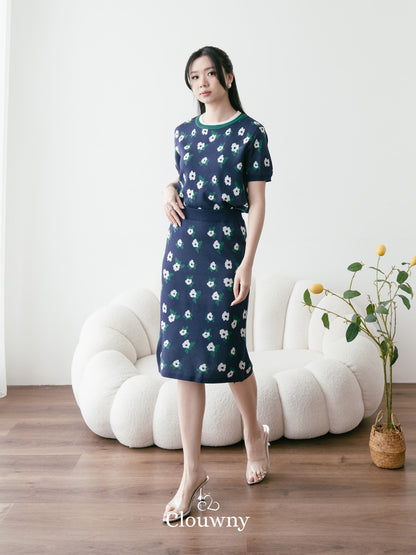 Sakura Knit Set - Navy