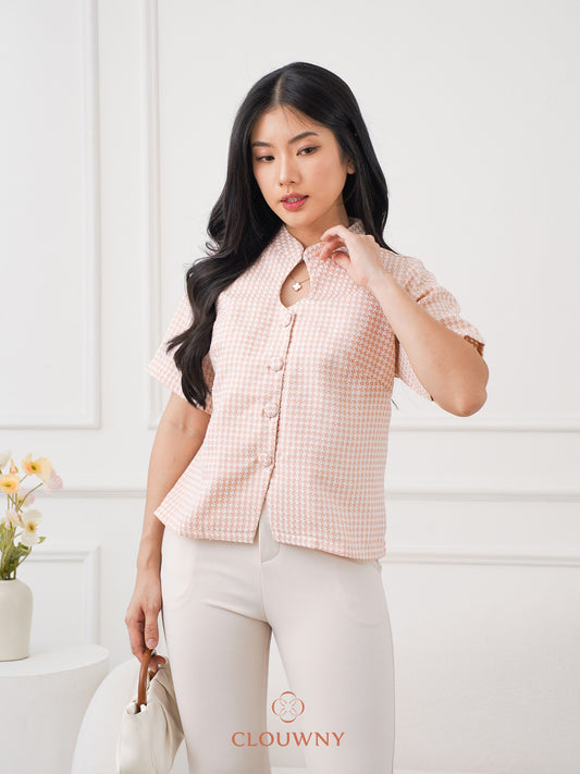 Dinar Button Top - Pink