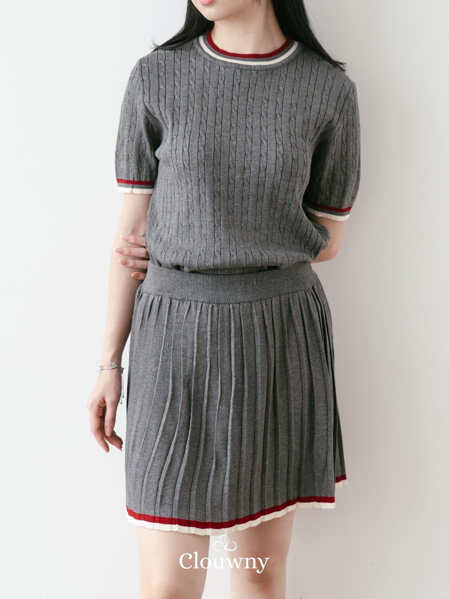 Duffy Knit Set - Grey