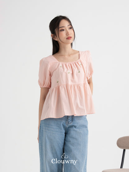 Daisy Flower Top - Pink