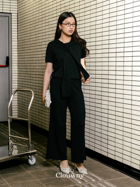 Francis Knit Set - Black