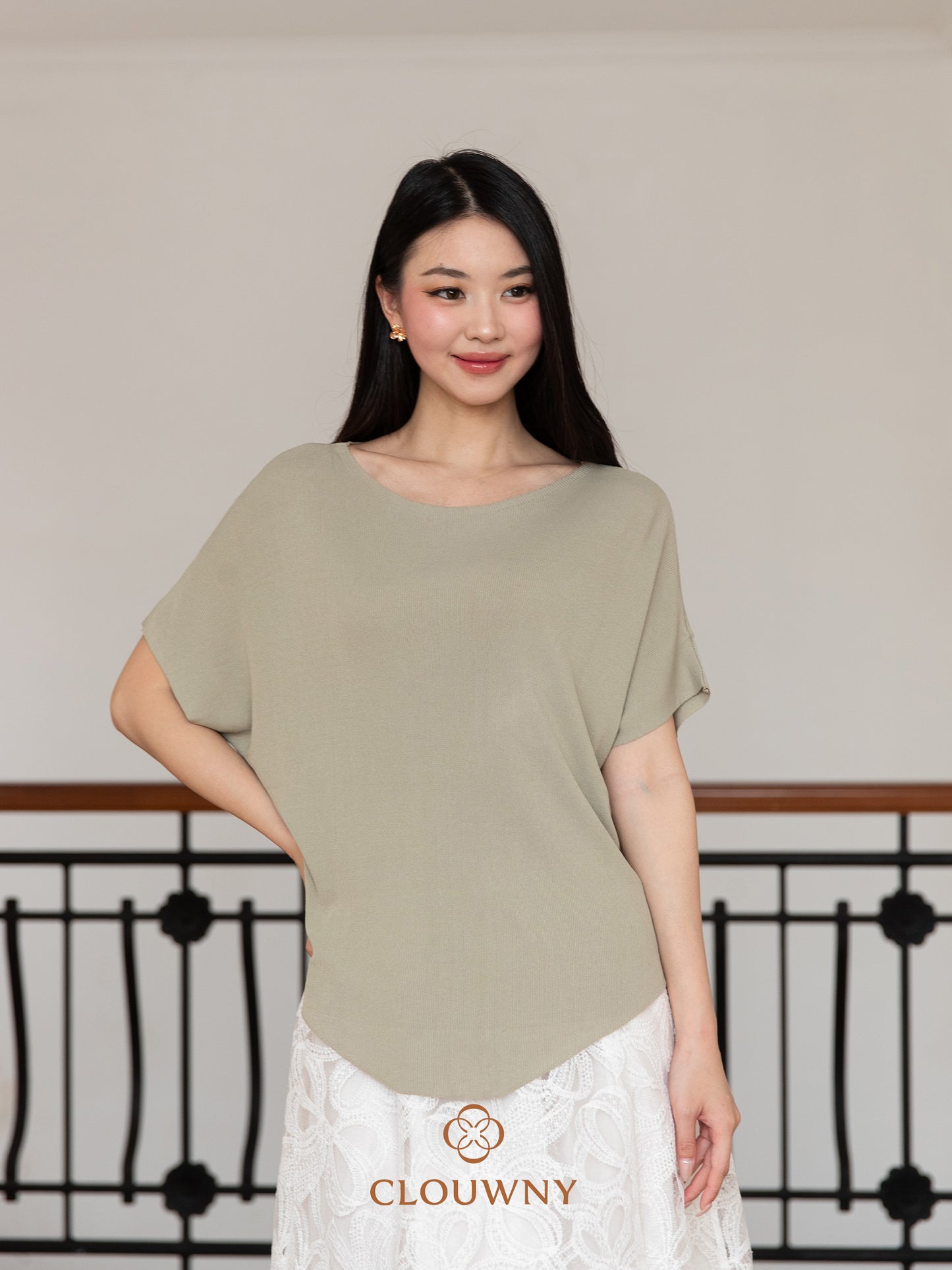 Wayne Shoulder Off Top - Sage Green