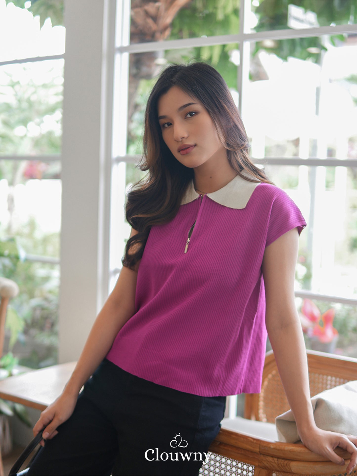 Haven Knitt Top - Fuchsia