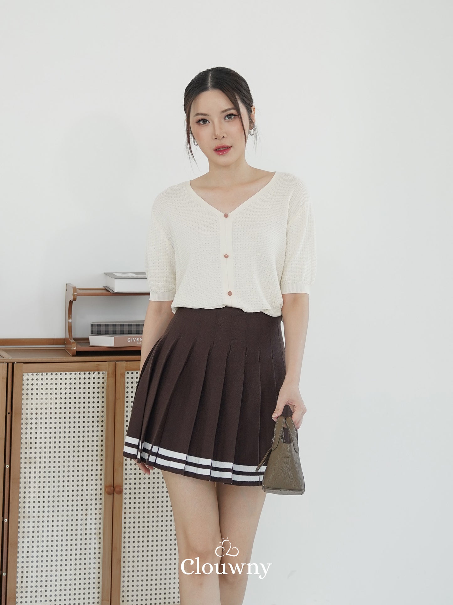 Vianey Knit Top - Cream