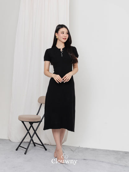 Konsta Knit Dress - Black