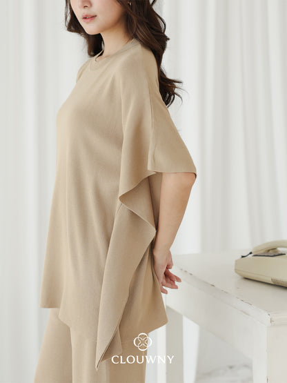 Joel Batwing Knit Set - Khaki