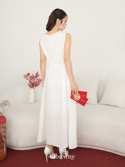 Barla Loose Dress - White