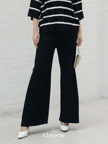 Set Garis Natasya - Hitam