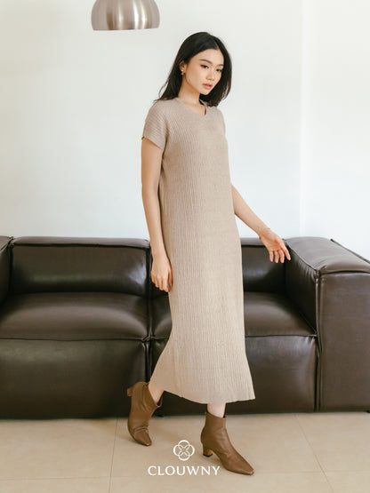 Dune Knit Dress - Khaki
