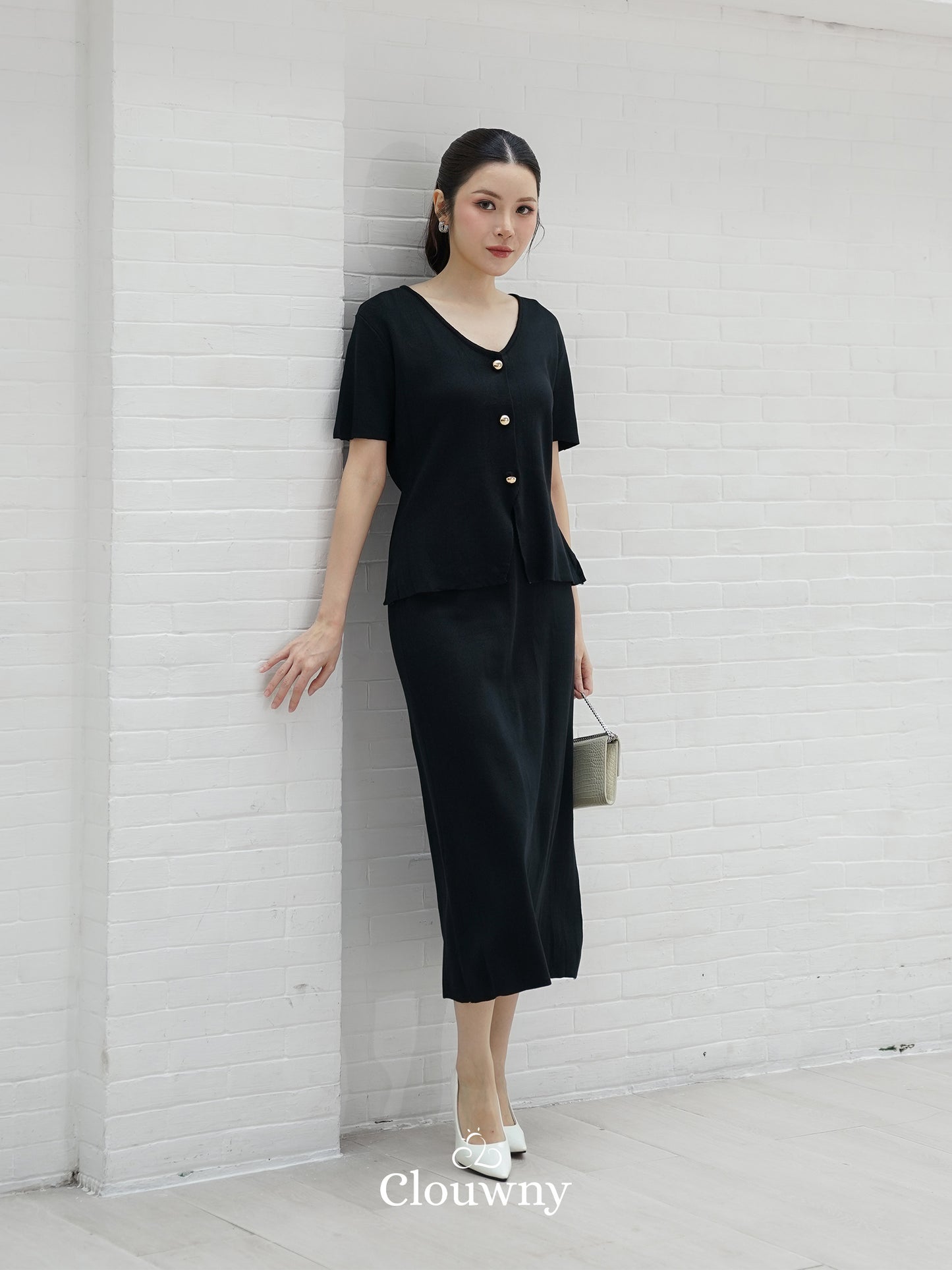 Isabel Knit Set - Black