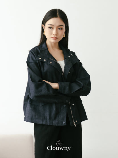 Aspen Zipper Jacket - Navy