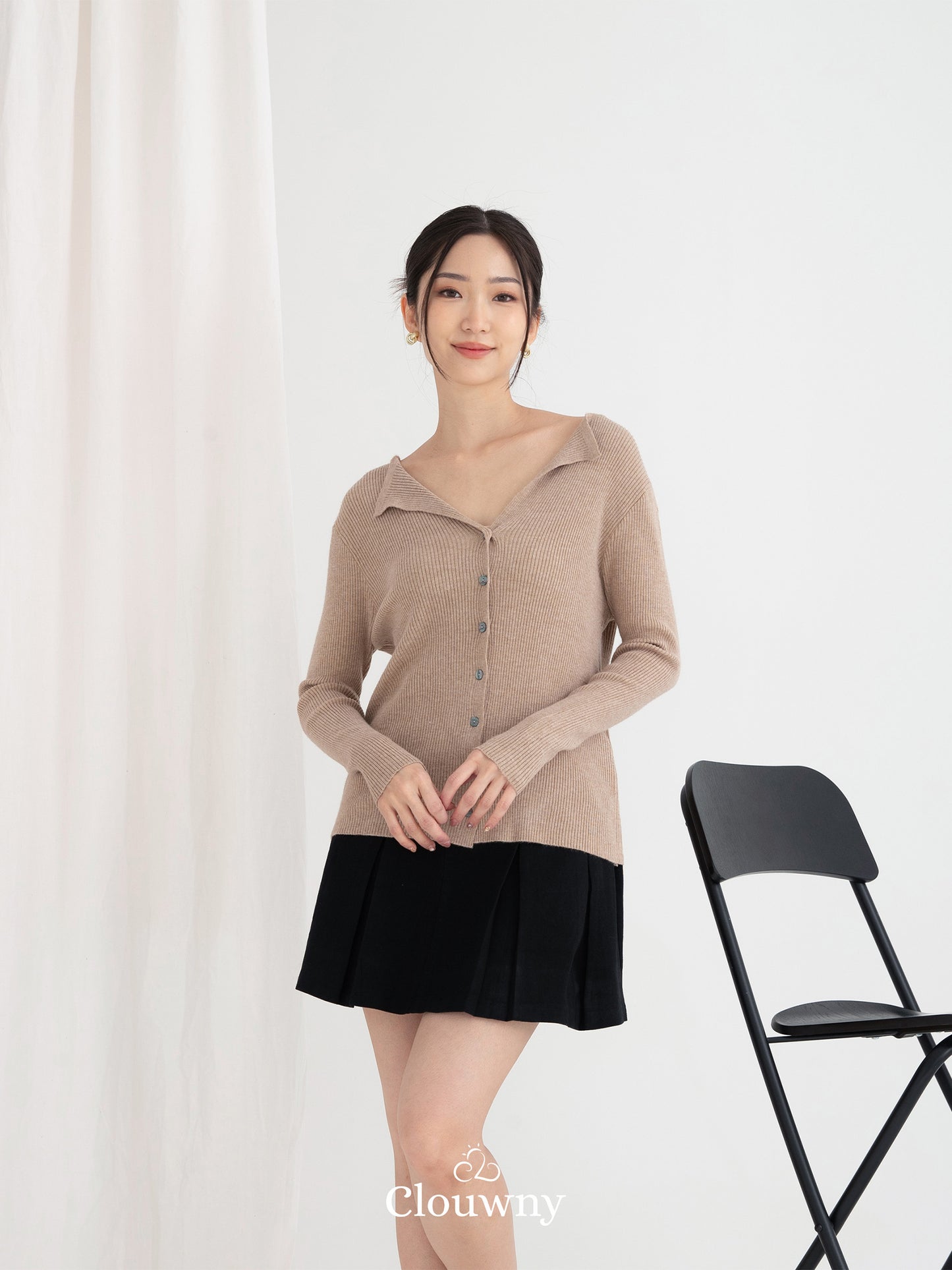 Ritsuki Button Longsleeve - Nude