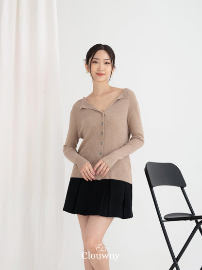 Ritsuki Button Longsleeve - Nude