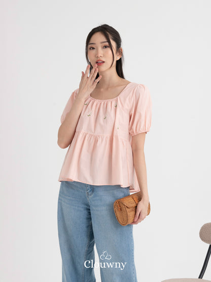 Daisy Flower Top - Pink