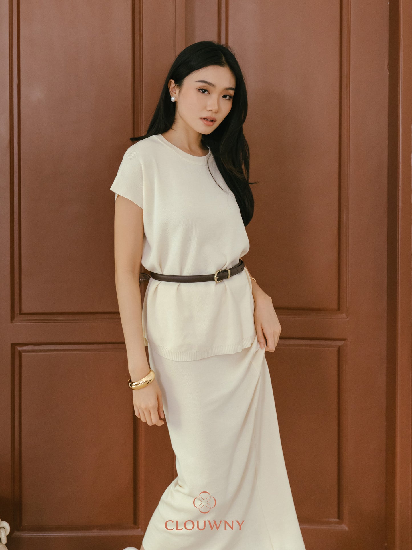 Kurasu Round Knit Set - Broken White