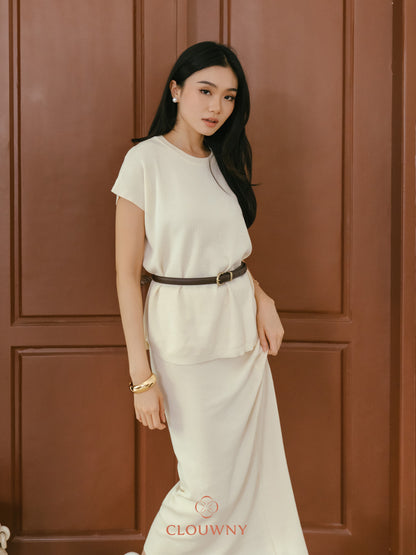 Kurasu Round Knit Set - Broken White