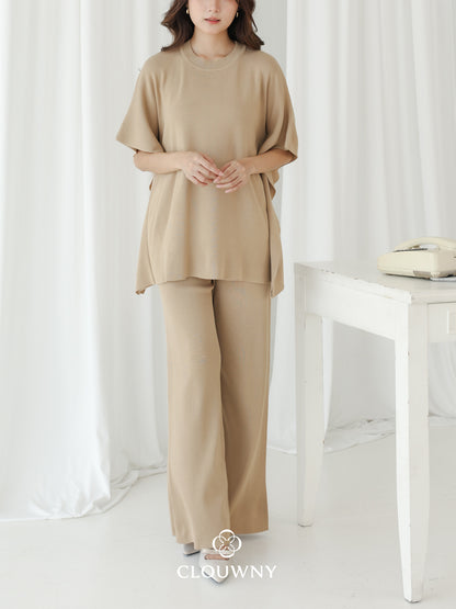 Joel Batwing Knit Set - Khaki