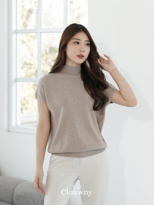 Semi Turtle Top - Beige