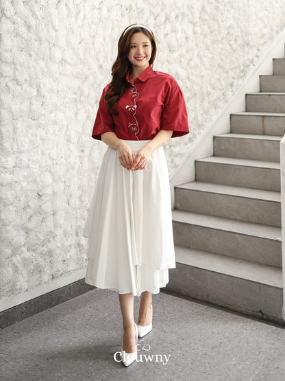 Racita Layer Pants - White