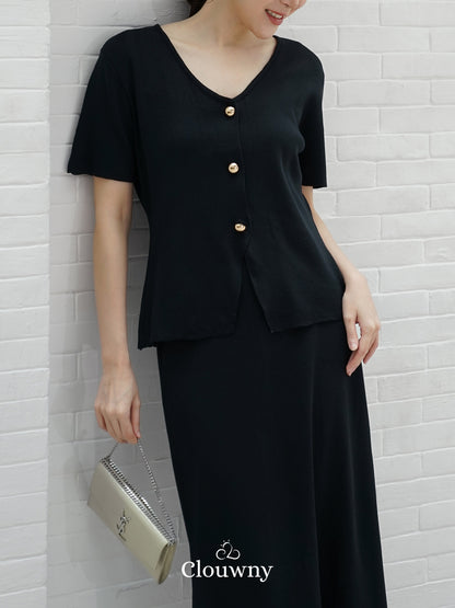 Isabel Knit Set - Black