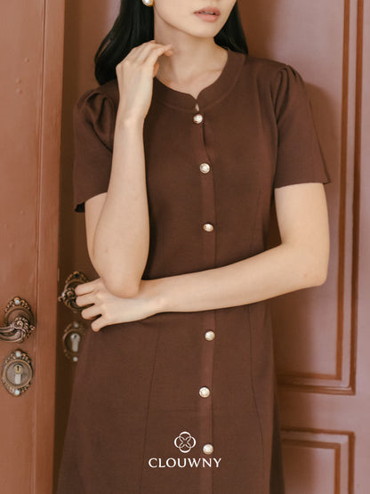 Lily Shanghai Dress - Coffee