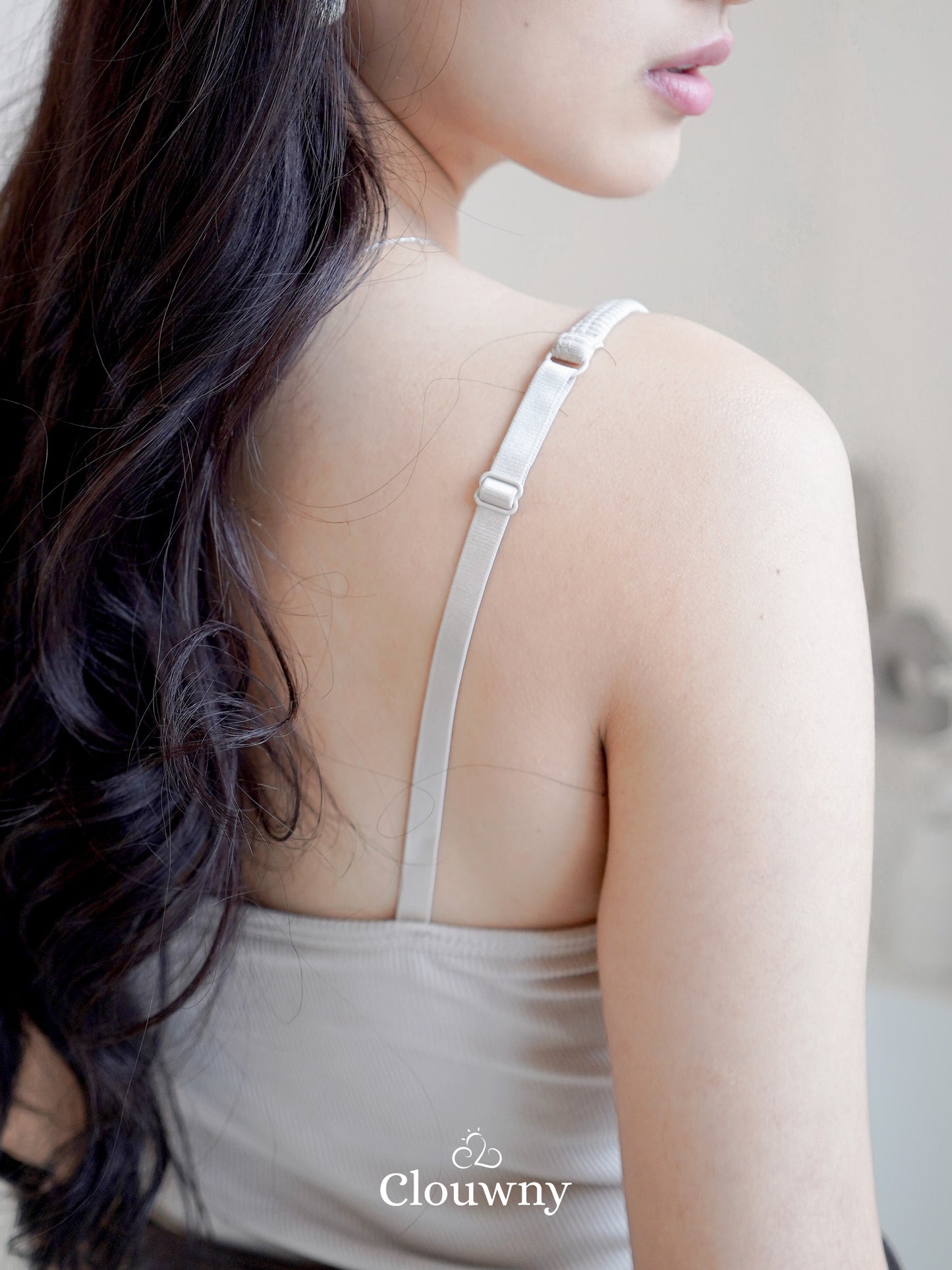 Essential Tanktop Bra Spagheti Strap - Khaki