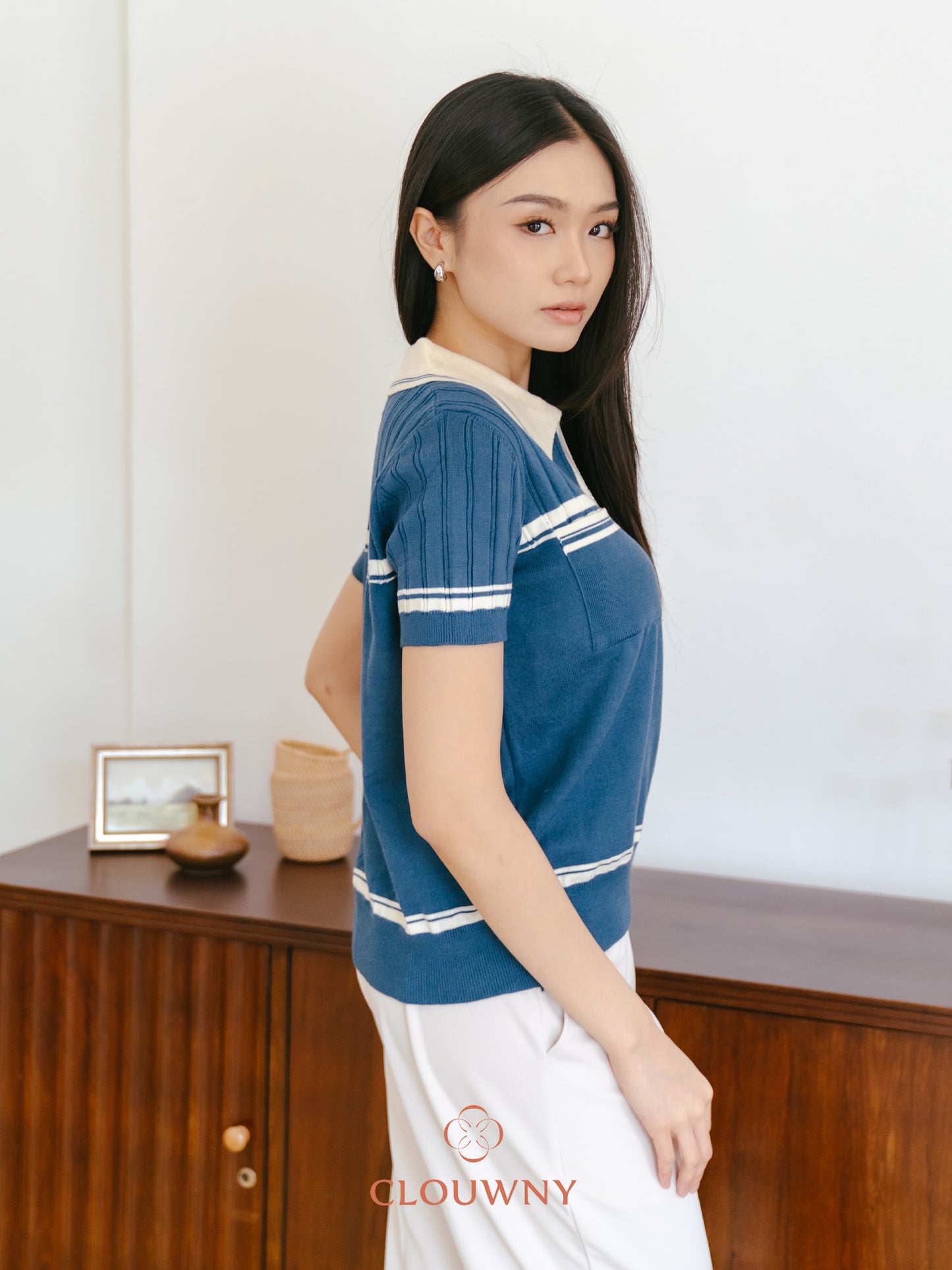 Lanna Zipper Knit Top - Teal