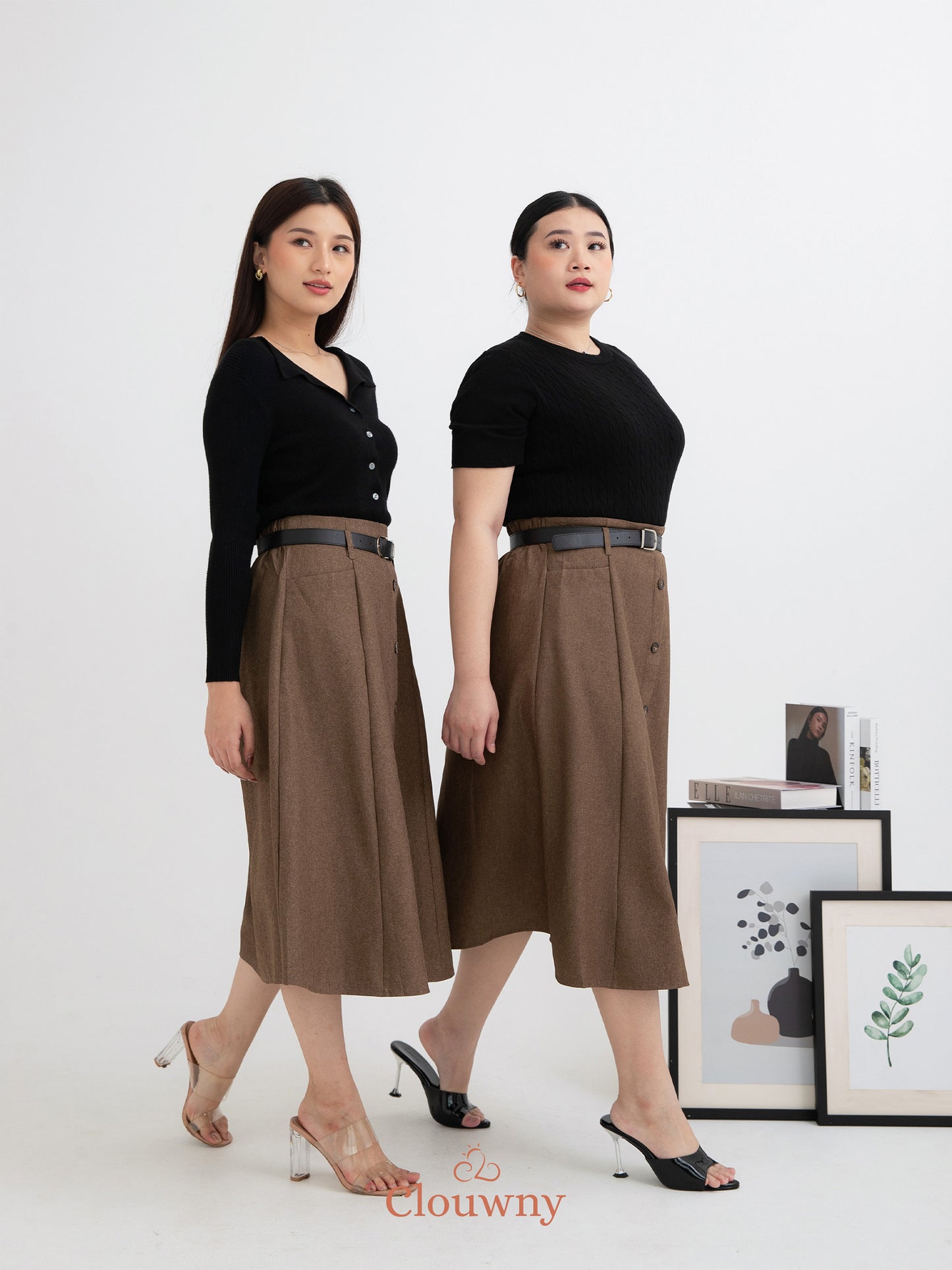 Carol Belt Skirt - Beige