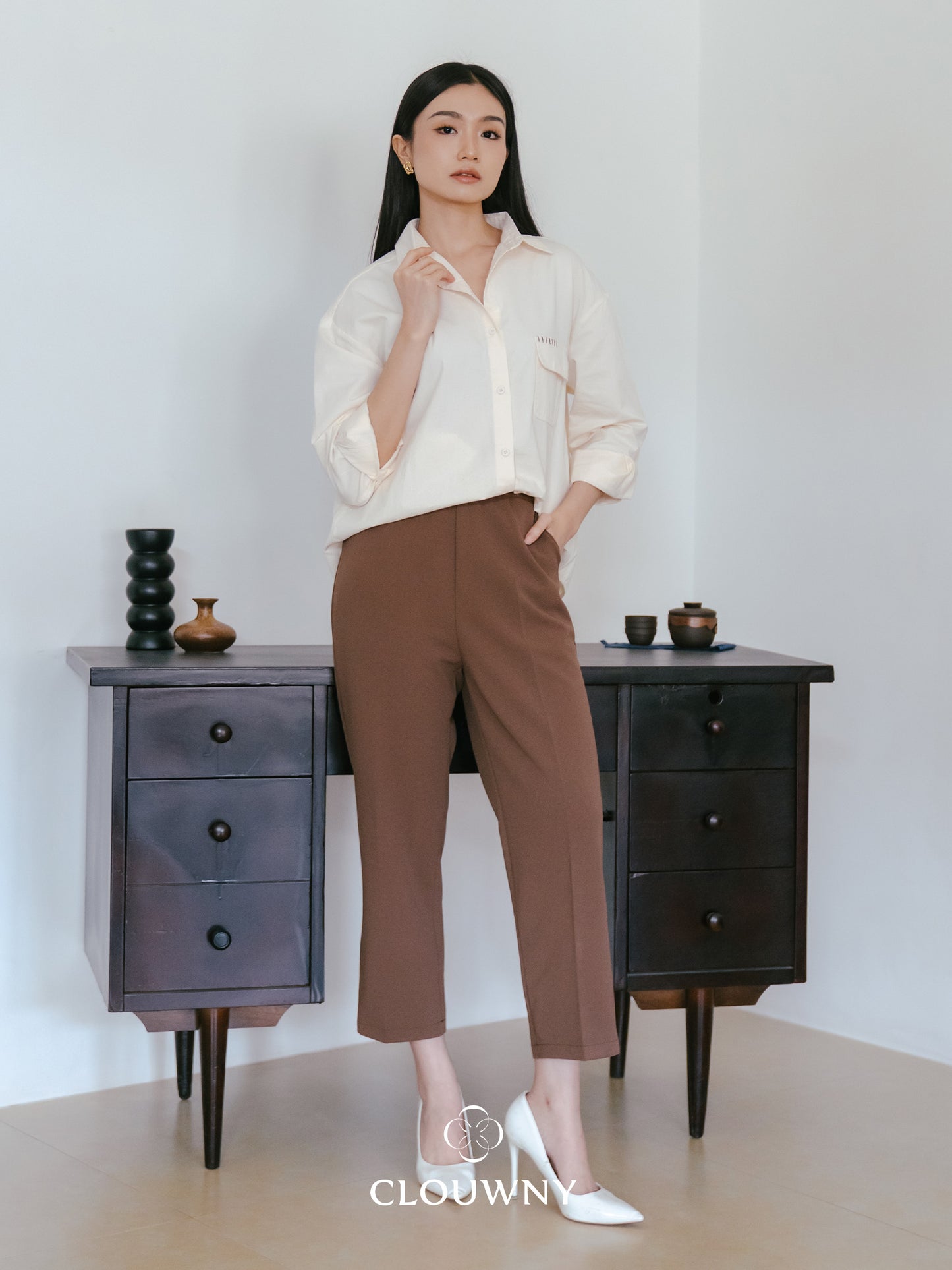 Travis Pocket Shirt - Broken White