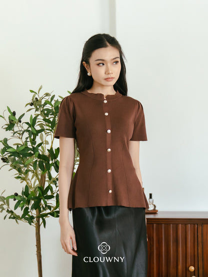 Lee Shanghai Knit Top - Coffee