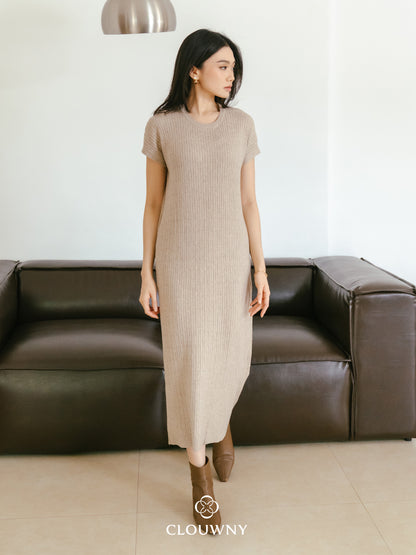 Dune Knit Dress - Khaki