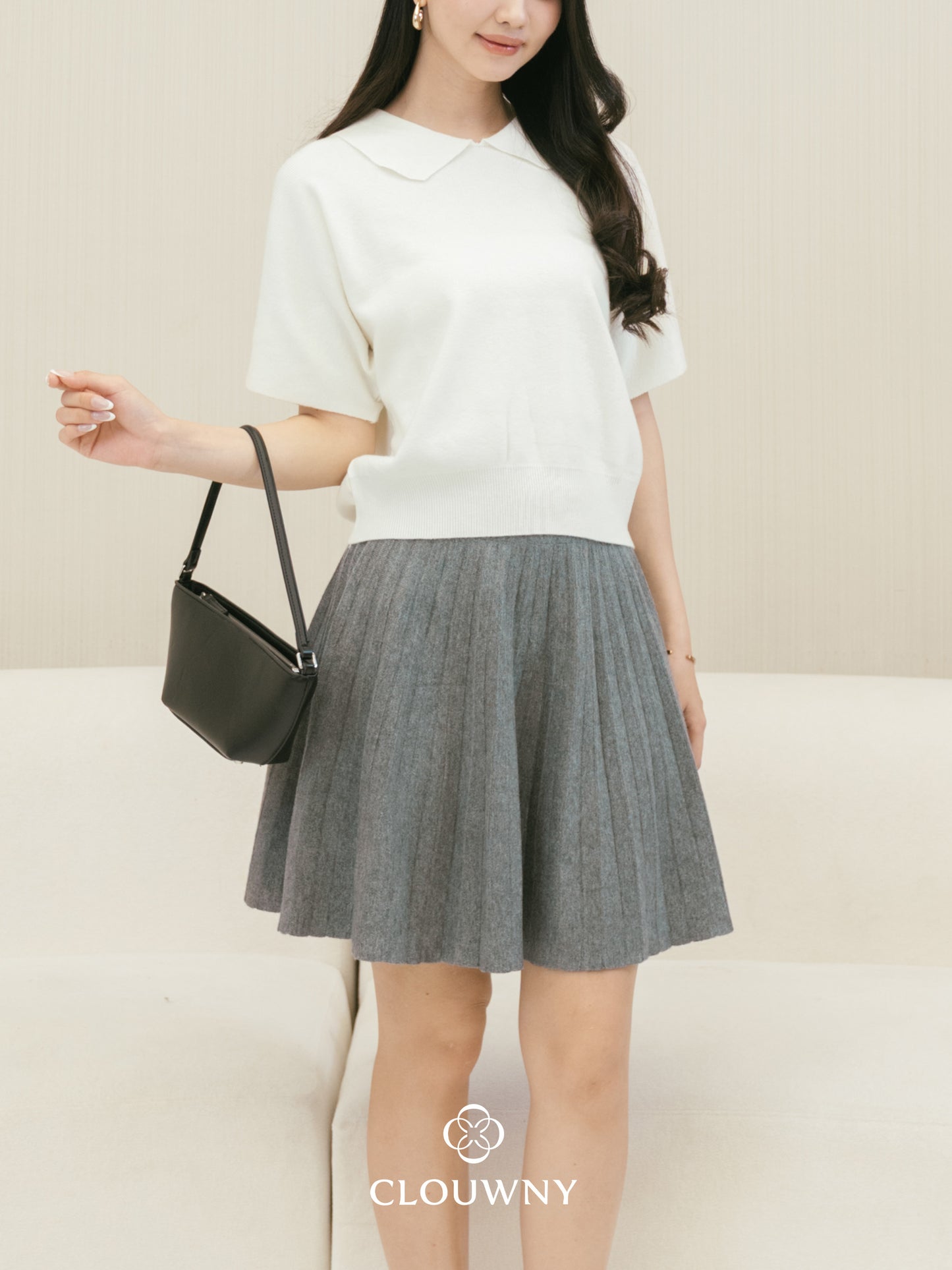 Diva Knit Skirt - Grey