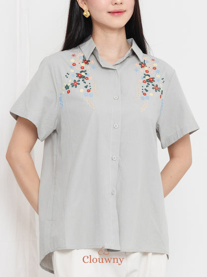Patra Cotton Shirt - Sage Green
