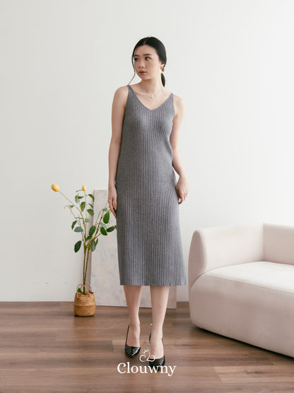 Hikari Knit Dress - Grey