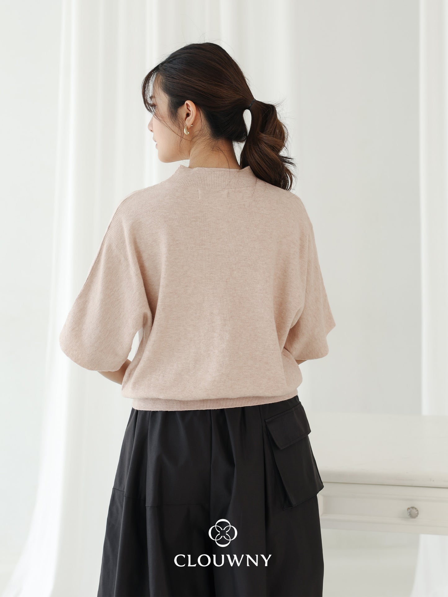 Castle Knit Top - Dusty Pink