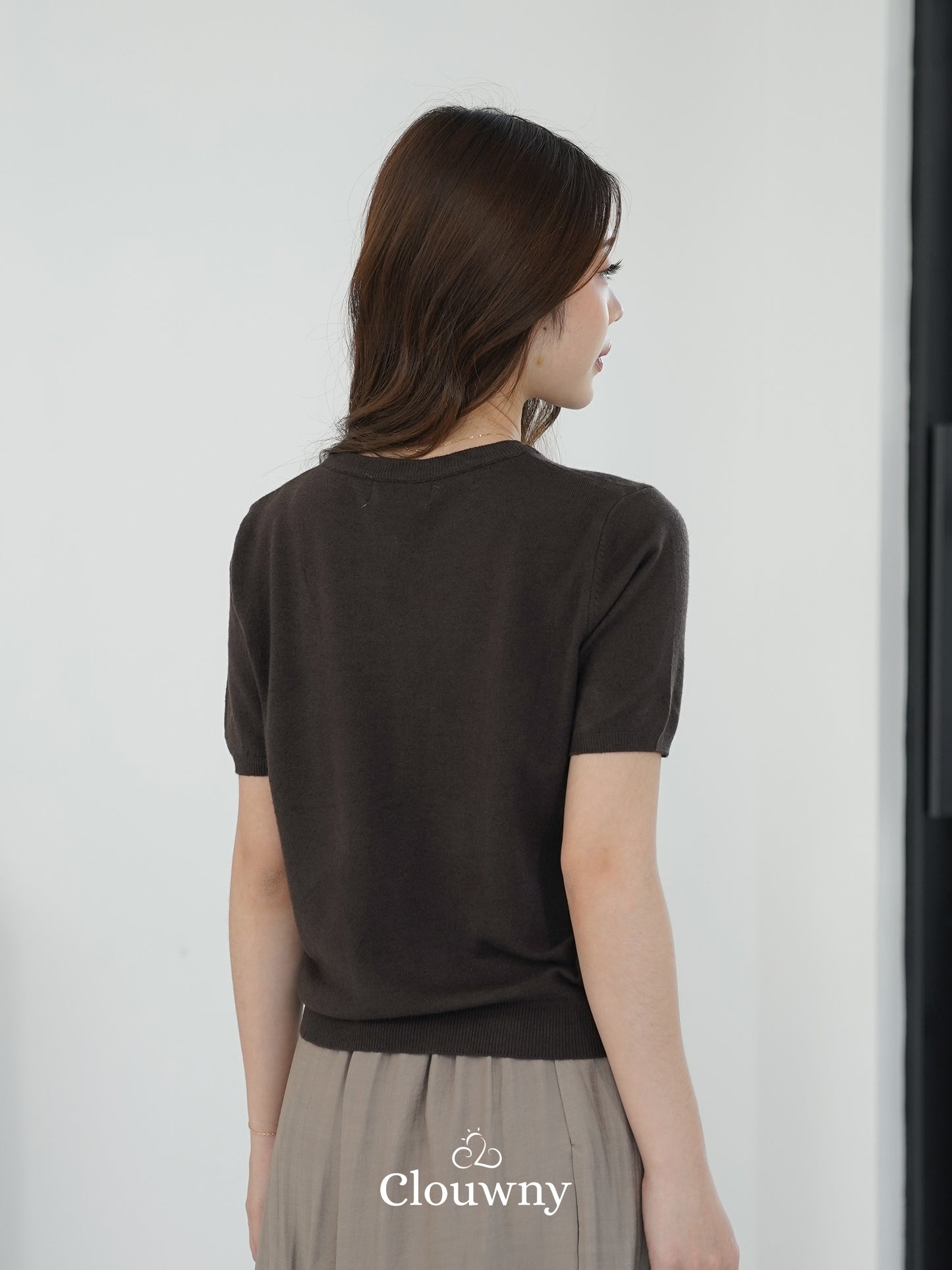 Cayan Knit Top - Coffee