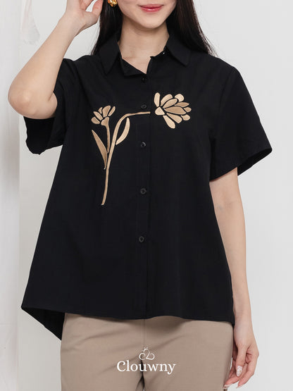 Hova Cotton Shirt - Black