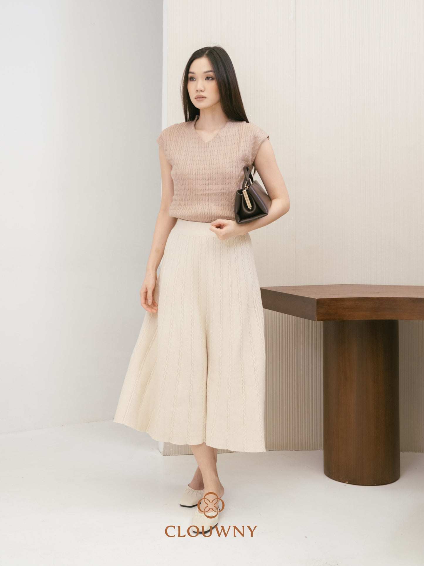 Chesma Knit Skirt - Cream