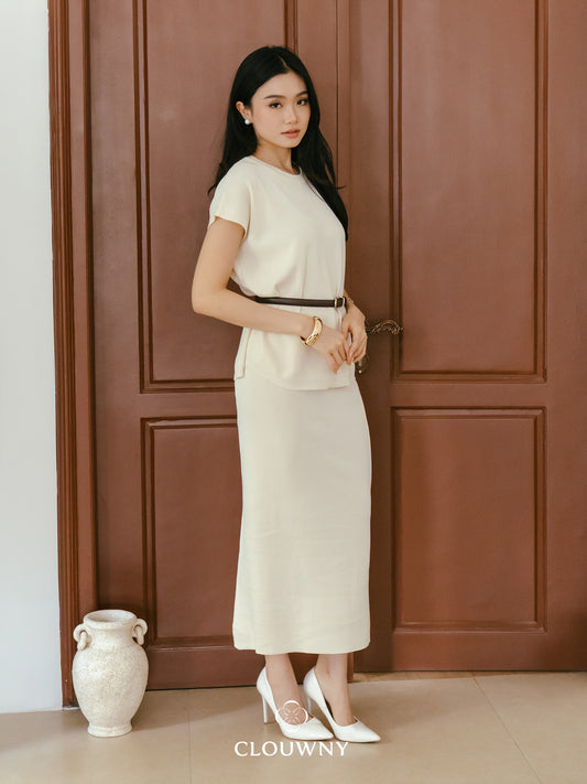 Kurasu Round Knit Set - Broken White
