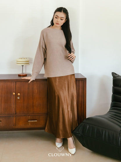 Briela Long Skirt - Coffee