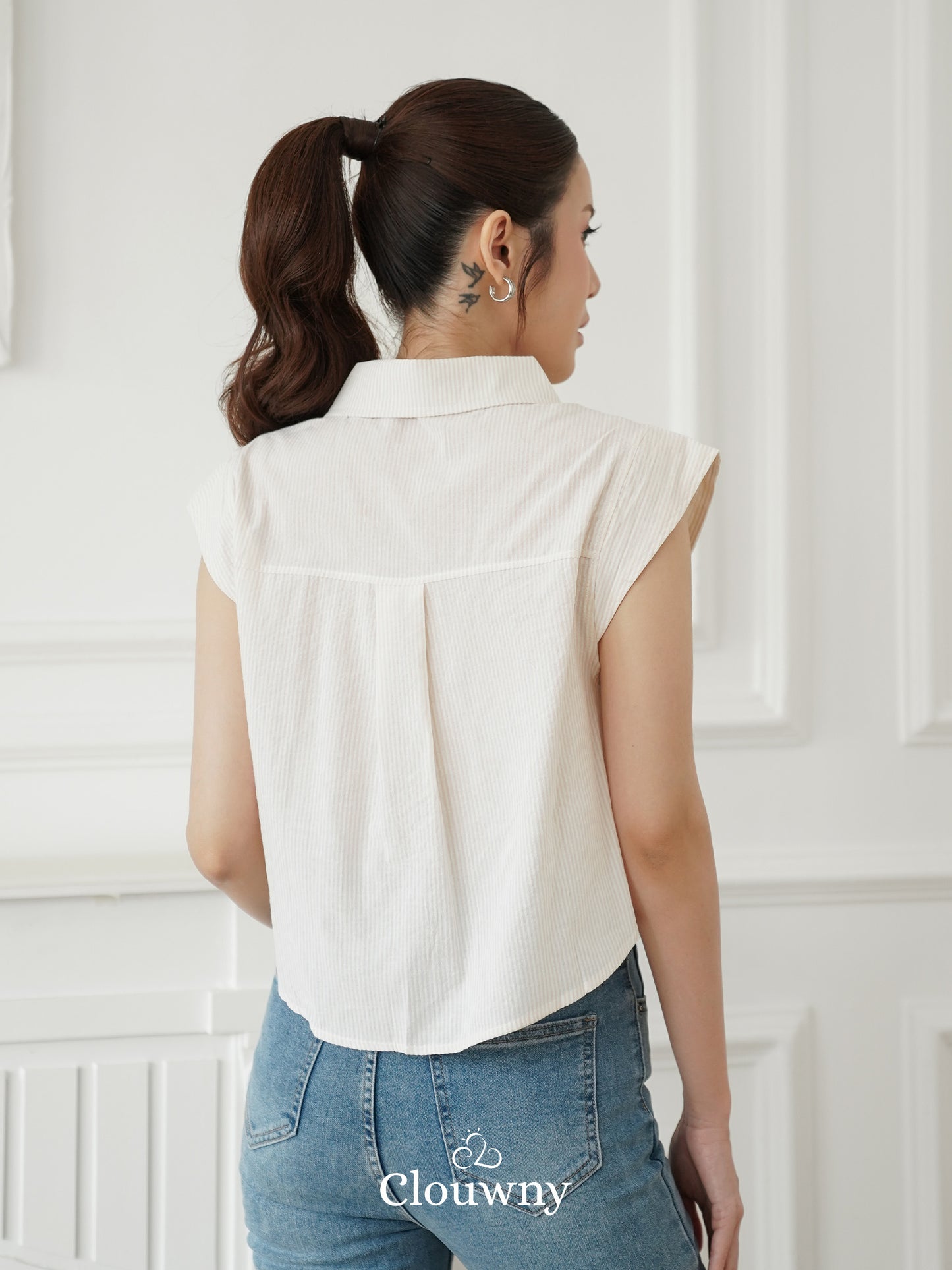 Abigail Cotton Blouse - Baby Yellow