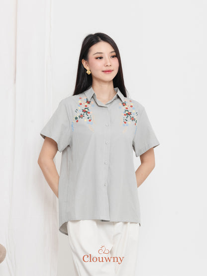 Patra Cotton Shirt - Sage Green
