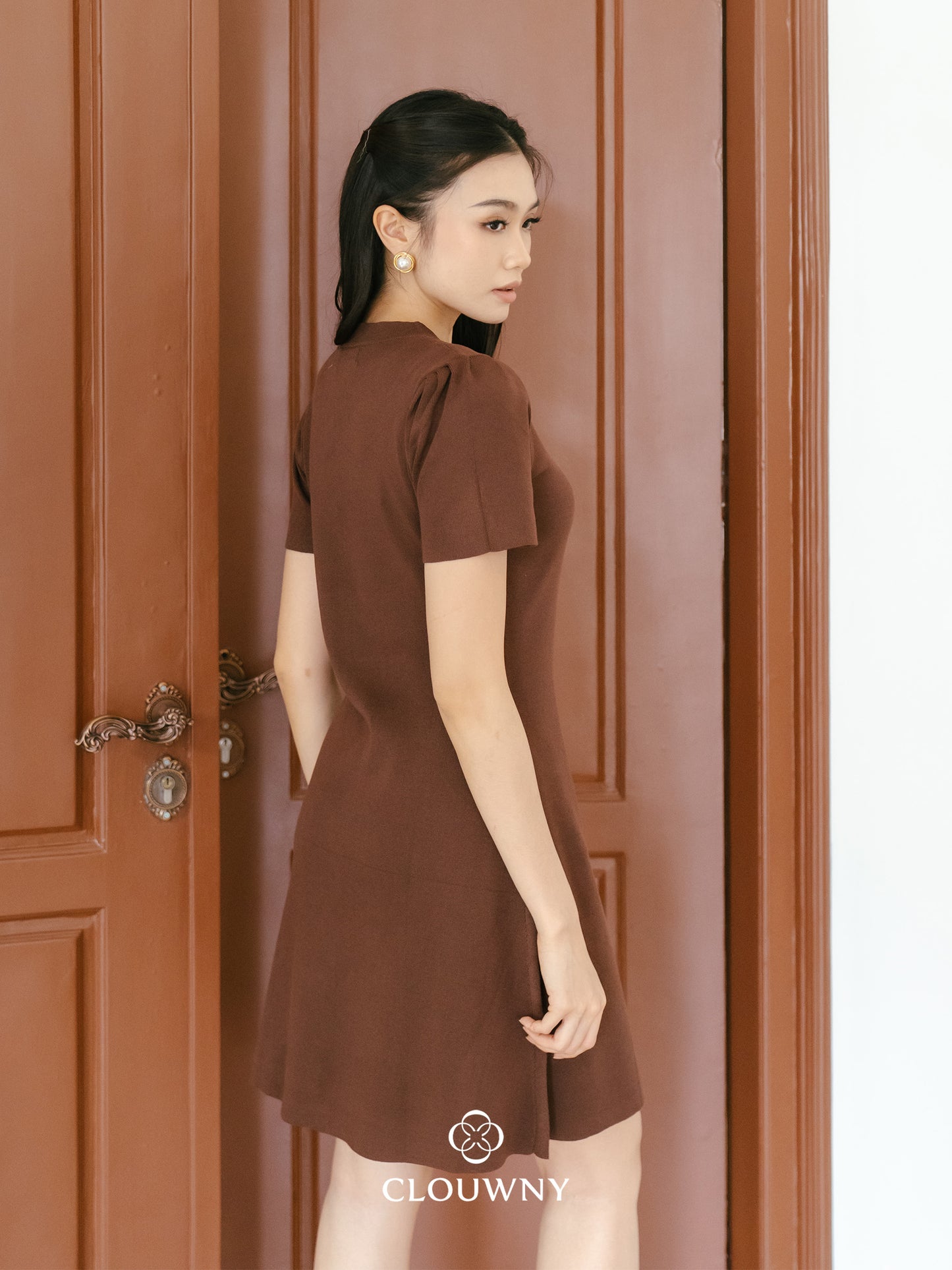 Lily Shanghai Dress - Coffee