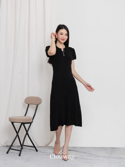 Konsta Knit Dress - Black
