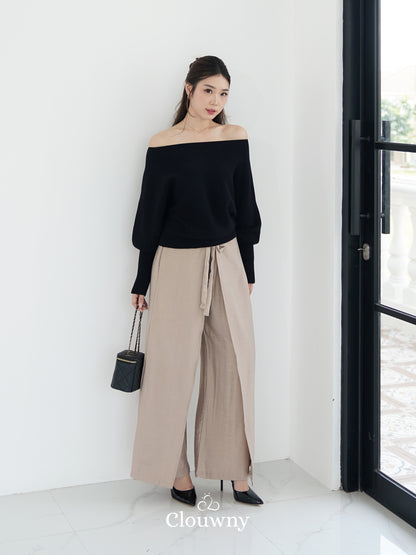Dylan Wrap Cullotes - Light Khaki