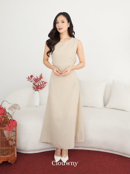 Barla Loose Dress - Cream