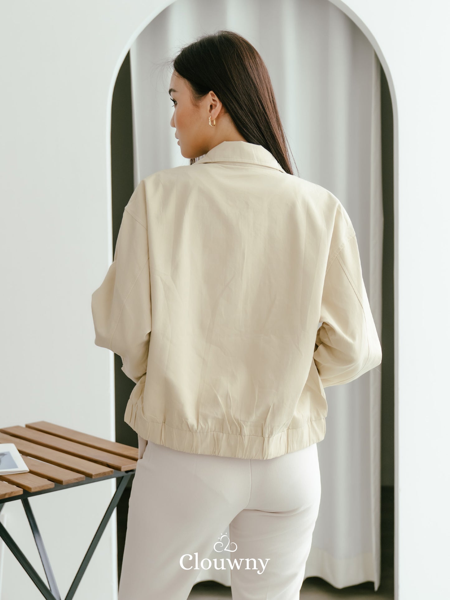 Glinda Pocket Jacket - Cream